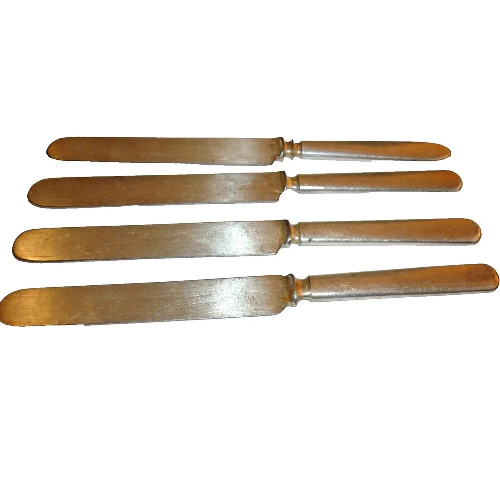 Vintage Rogers Hamilton silver plate‎ Dinner knives set of 4